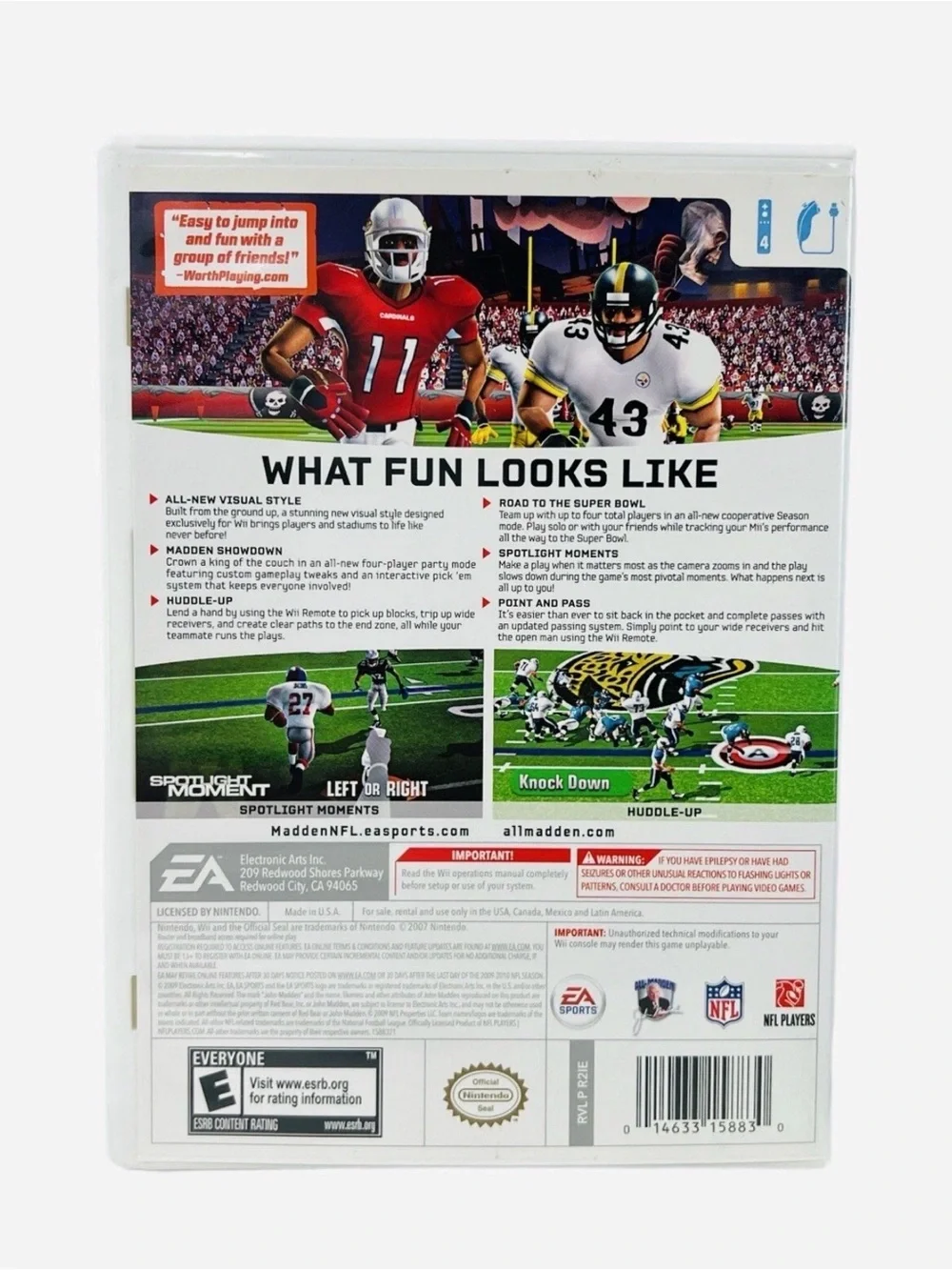 Madden NFL 10 - Nintendo Wii CIB Instruction Booklet Game Disk Working